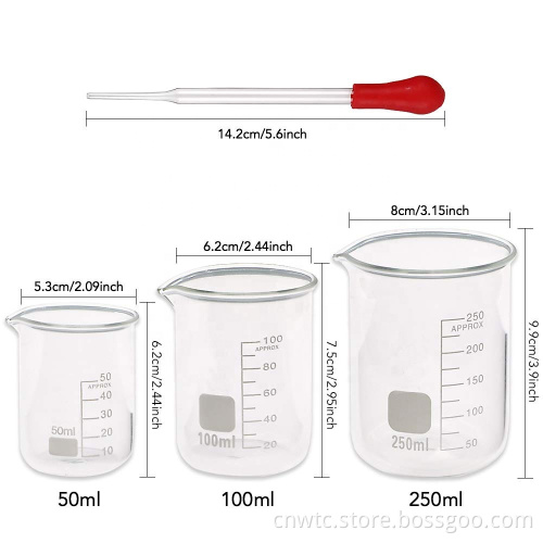 High Boro3.3 Borosilicate Graduated Measuring Cylinder: Laboratory Glassware for Precision Measurement